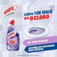 Harpic Power Plus Lavanda 500ml - Desinfetante Sanitário com 10x Mais Poder de Limpeza - imagem 4