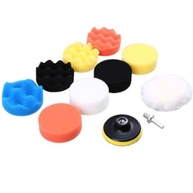 Kit Polimento Automotivo 3 Polegadas - 11 Peças com Espumas e Boinas para Furadeira - imagem 3