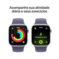 Apple Watch Series 11 GPS 42mm Alumínio Prateado com Bracelete Roxo Névoa - Seu Parceiro de Saúde e Fitness - imagem 4