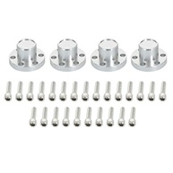 Roda de Metal 1.9/2.2" Prata para Carro de Lagarta 1:10 - Durabilidade e Estilo Off-Road - imagem 3