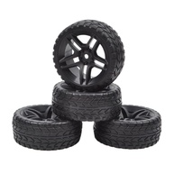 Conjunto de 4 Pneus de Borracha TT-02 1:10: Tração e Durabilidade para seu RC - imagem 1