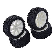 Conjunto Roda e Pneu 1/10 Buggy On-Road Branco - Performance e Durabilidade - imagem 3
