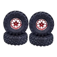 Pneus Off-Road 120mm para Carros de Esteira 1/10 - Aderência e Estabilidade Máximas (Vermelho) - imagem 2