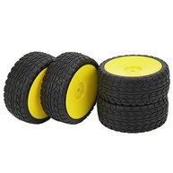 Pneus de Borracha Domary para Carros Esportivos 1/10: Grip Superior e Durabilidade (Amarelo) - imagem 5