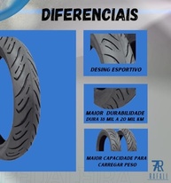 Kit 2 Pneus Technic Sport R 2.75-17 + 110/80-14 para Honda Biz/Pop - Balão e Estilo - imagem 4