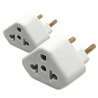 Kit 2 Adaptadores de Tomada Universal Bivolt 10A/20A 250V - Plugue 110V/220V - CompleteStore® - imagem 2