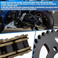 Kit Corrente e Roda Dentada Suzuki GSXR1000 09-16: Performance e Durabilidade O-Ring 530H 114L - imagem 5