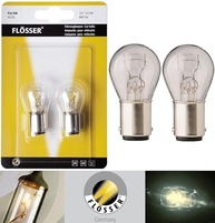 Lâmpada Flosser Incandescente BAY15d 1157 21/5W - Branco Quente para Sinalização e Freio (2 Unidades) - imagem 3