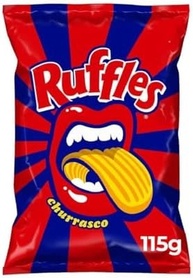 Batata Frita Ondulada Churrasco Elma Chips Ruffles Pacote 115g - imagem 1