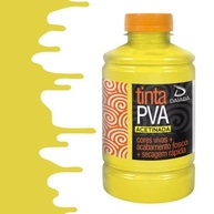 Tinta PVA Fosca Cores Quentes 500ml - Amarelo Canário 116 | Lavável e Versátil para Projetos Criativos - imagem 2