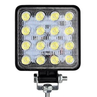 Farol de Milha LED Quadrado 48W 11cm 12/24V: Iluminação Potente e Segura - imagem 1