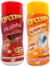 Temperos P/ Pipoca Popcorn Cx 12 Frascos. 6 Picanha - 6 Sal Popcorn - imagem 2
