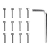 Kit 12 Parafusos Tampão Central Aço Inox + Chave Allen para Fuel Wheels 1001-63-B - imagem 2