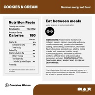 Max Titanium Power Protein Bar - 12 Unidades 41G Cookies - - imagem 4