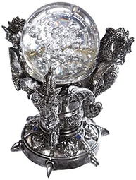Dragons of Corfu Castle - Estátua Decorativa Gótica com Globo de Vidro, 12 cm, Design Toscano - imagem 2