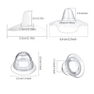 Protetor de Mamilo JIELUO - 12 Peças com Estojo | Silicone Macio para Amamentação Confortável - imagem 3