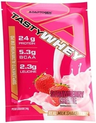 Packet Tasty Whey Strawberry Cream CX 12 - imagem 1