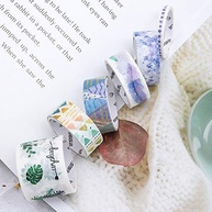 Conjunto de Fita Washi 4 Rolos - 12 Padrões Decorativos para Artesanato DIY e Scrapbooking - imagem 3
