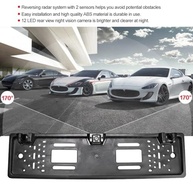 Câmera de Ré Universal 12 LEDs com Sensores de Estacionamento - Visão Noturna e Placa UE - imagem 5