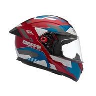 Capacete Fechado Bieffe B-12 Avant Red Metalizado/Azul - Segurança e Estilo para Sua Moto - imagem 2