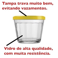 Kit com 12 Potes de Vidro Americano com Tampa Hermeticamente Fechada - 150ml - imagem 5