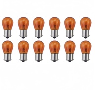 Kit 12 Lâmpadas LED Âmbar PY21W S25 1156A para Freio, Seta e Ré - Universal 12V - imagem 1