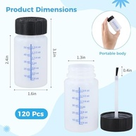120 Frascos de Retoque de Tinta 59ml com Pincel - Solução Completa para Reparos Automotivos e Artesanais - imagem 3