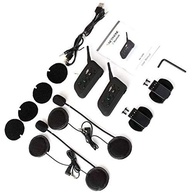 Intercomunicador Bluetooth Moto V6 Plus 1200m - Kit 2 Pares para Capacete com GPS e MP3 - imagem 4