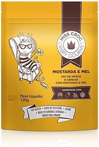 Granola Crispy Mostarda E Mel Sem Glúten Sachê Miss Croc 120g - imagem 1