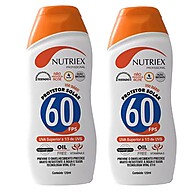 Kit Protetor Solar FPS 60 Nutriex: 2 Unidades de 120ml - imagem 2