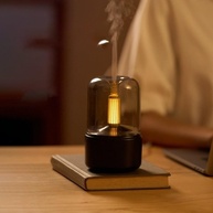 Difusor de Aromas com Luz de Vela 120ml – Umidificador Silencioso e Relaxante para Quarto e Sala - imagem 2