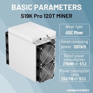 Antminer S19k pro 120Th Asic Miner 2760W Bitmain Crypto BTC Bitcoin Miner Miner inclui PSU em estoque (S19k Pro 120T 2760W) - imagem 3