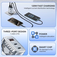 Carregador 120W: Turbo para Seus Dispositivos! - imagem 3