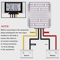 Conversor DC Protooma 12V para 24V 5A 120W: Potência e Segurança à Prova d'Água - imagem 4