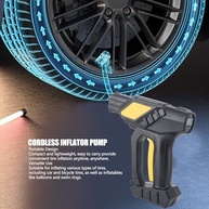 Compressor de Ar Portátil 120W: Inflador de Pneus Digital com LED para Carro - imagem 3