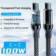 Cabo USB-C 120W: Carregamento Turbo + Display Digital - imagem 2
