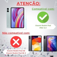 Kit Capa Preta Slim para Xiaomi Redmi Pad Pro 12.1 + Película de vidro + Caneta Precision + Teclado e Mouse (Rhinow) - imagem 3