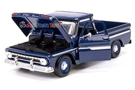 Miniatura Chevrolet C10 Fleetside 1966 Azul Escuro - Coleção 1/24 - imagem 4