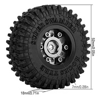 Pneus e Rodas Pretas para Carros RC 1/24 Axi00002: Performance e Durabilidade - imagem 4