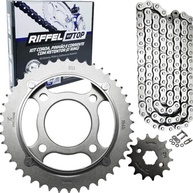 Kit Relação Honda CG 125 Titan ES/KS (00-08) Riffel TOP Aço 1045 com Retentor O-ring - imagem 2