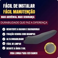 Capa Banco Moto Emborrachada Original Preta Universal CG Titan 150 Fan 125/150 (2009-2025) - imagem 4