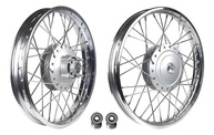 Roda Dianteira Fan 125/150 (2009-2018) Raios Inox Tambor Cromado + Rolamentos - imagem 1