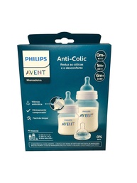 Kit Duplo Mamadeira Anti-Cólica Philips Avent 125ml + 260ml - Conforto e Segurança para o Bebê - imagem 1