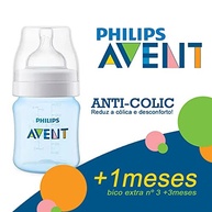 Mamadeira Anticólica 125ml Azul + Bico 2 Philips Avent - Conforto e Segurança para Bebês - imagem 5