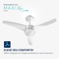 Ventilador de Teto Mondial Maxi Air 125W com Iluminação – Branco 220V - imagem 4