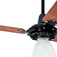 Ventilador de Teto Lumi 127V Preto LorenSID com Pás Mogno MDF – Estilo e Refrescância no Ambiente - imagem 4
