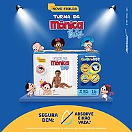 Fralda Turma da Mônica Jumbo XXG: Proteção 12h! - imagem 2