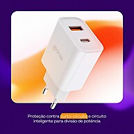 Kit Carregador 20W Turbo PD + Cabo Lightning 1,2m - imagem 2