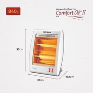 Aquecedor de Quartzo Mondial Comfort Air II 900W - Potente e Seguro para Ambientes Até 12m² - imagem 4