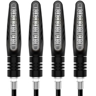 Kit 4 Setas LED Pisca Sequencial Moto Slim Palito Universal 12V - Estilo Esportivo e Tuning - imagem 2